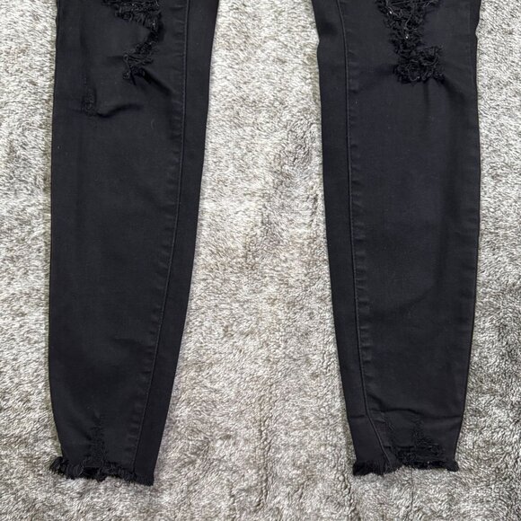 Judy Blue Skinny Fit Black Denim Jeans Sz 1/25 - Picture 2 of 9